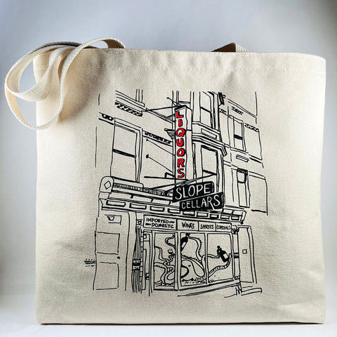 Slope Cellars 4 Bottle Canvas Tote