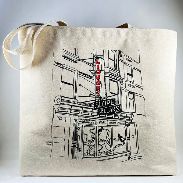 Slope Cellars 4 Bottle Canvas Tote